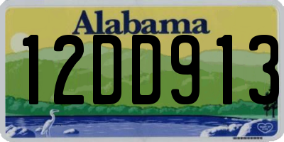 AL license plate 12DD913
