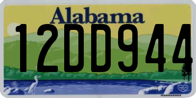AL license plate 12DD944