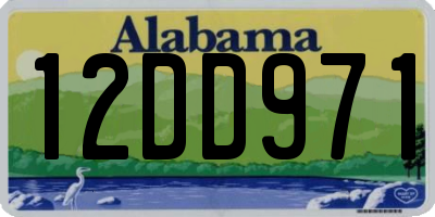 AL license plate 12DD971
