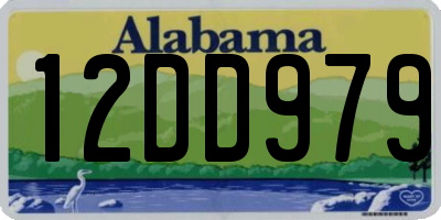 AL license plate 12DD979