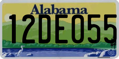 AL license plate 12DE055
