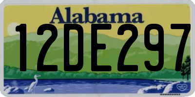 AL license plate 12DE297