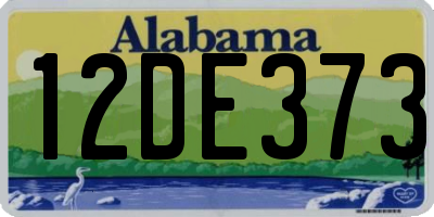 AL license plate 12DE373