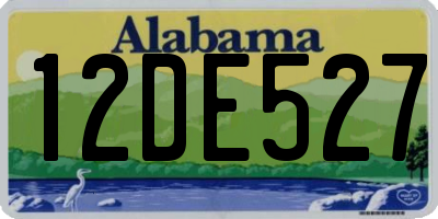 AL license plate 12DE527