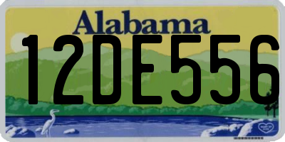 AL license plate 12DE556