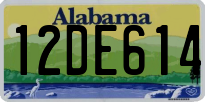 AL license plate 12DE614