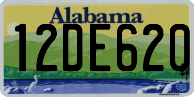 AL license plate 12DE620