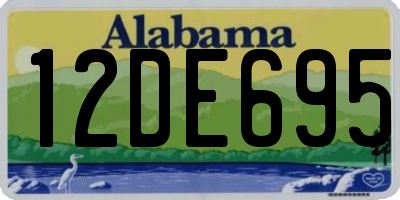AL license plate 12DE695