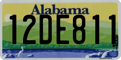 AL license plate 12DE811