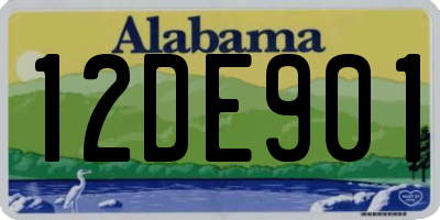 AL license plate 12DE901