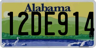 AL license plate 12DE914