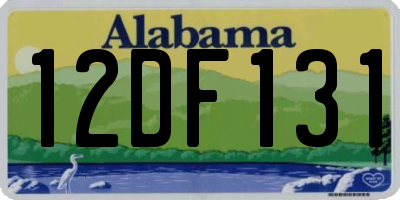AL license plate 12DF131