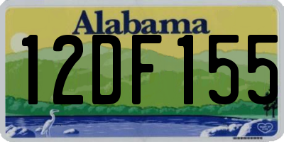 AL license plate 12DF155