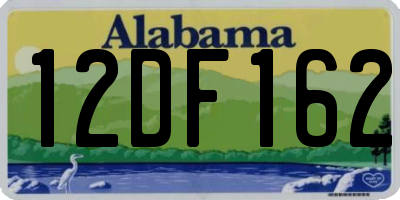 AL license plate 12DF162