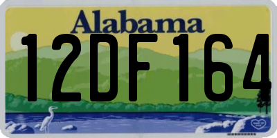 AL license plate 12DF164