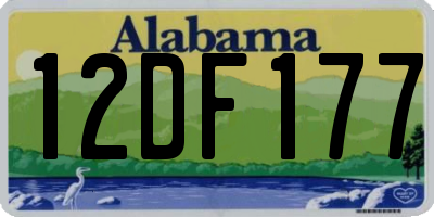 AL license plate 12DF177