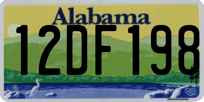 AL license plate 12DF198