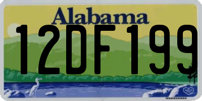 AL license plate 12DF199