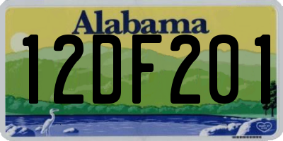 AL license plate 12DF201