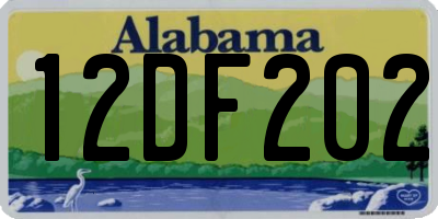 AL license plate 12DF202