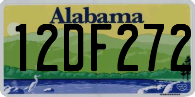 AL license plate 12DF272