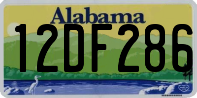 AL license plate 12DF286
