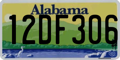 AL license plate 12DF306