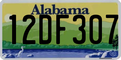 AL license plate 12DF307
