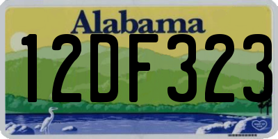 AL license plate 12DF323