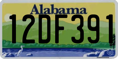 AL license plate 12DF391