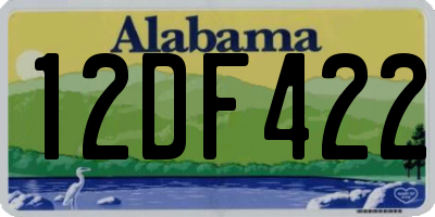 AL license plate 12DF422