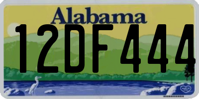 AL license plate 12DF444