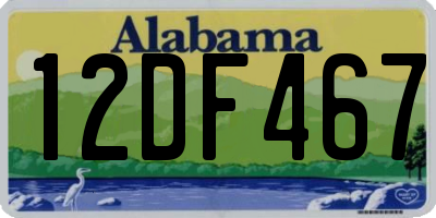 AL license plate 12DF467
