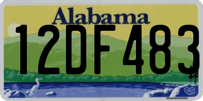 AL license plate 12DF483