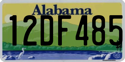 AL license plate 12DF485