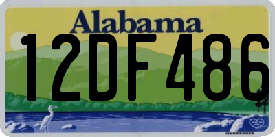 AL license plate 12DF486