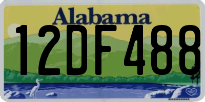 AL license plate 12DF488
