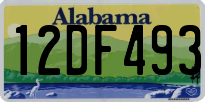 AL license plate 12DF493