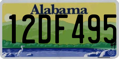 AL license plate 12DF495