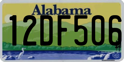AL license plate 12DF506
