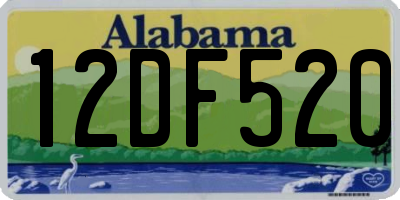 AL license plate 12DF520