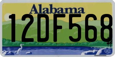 AL license plate 12DF568