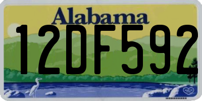 AL license plate 12DF592