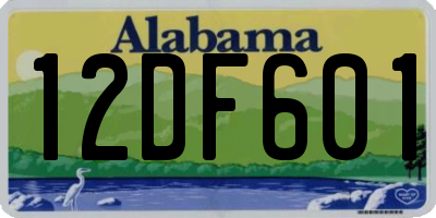 AL license plate 12DF601