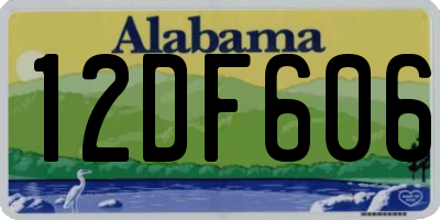 AL license plate 12DF606