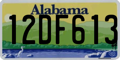 AL license plate 12DF613