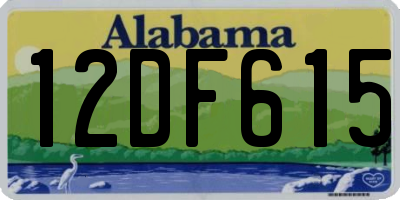 AL license plate 12DF615