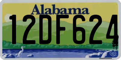 AL license plate 12DF624