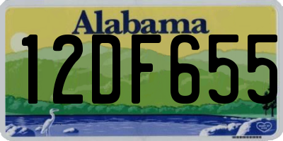 AL license plate 12DF655