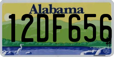 AL license plate 12DF656